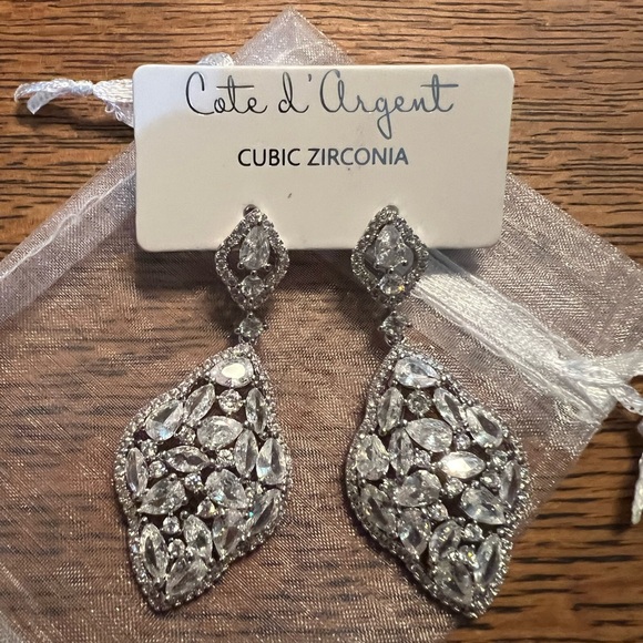 Cate d’ Argent Zirconia Earrings - Picture 3 of 4